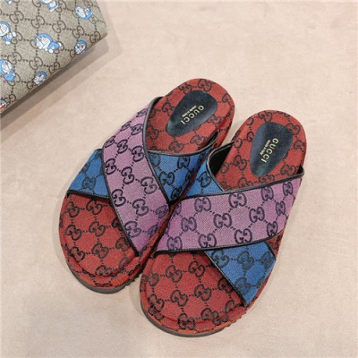 Gucci 2021 Women's Leather Slipper,GUCS1450 - 구찌 2021 여성용 레더 슬리퍼,Size(225-250),퍼플