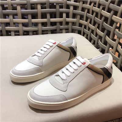 Burberry 2021 Men's Leather Sneakers,BURS0169 - 버버리 2021 남성용 레더 스니커즈,Size(240-270),화이트