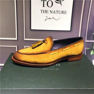 Berluti 2021 Men's Leather Loafer,BERTS0228 - 벨루티 2021 남성용 레더 로퍼,Size(240-270),옐로우