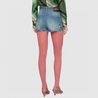 Gucci 2020 Womens Initial Logo Half-pants Blue - 구찌 2020 여성 이니셜 로고 반바지 Guc03694x Size(s - l) 블루