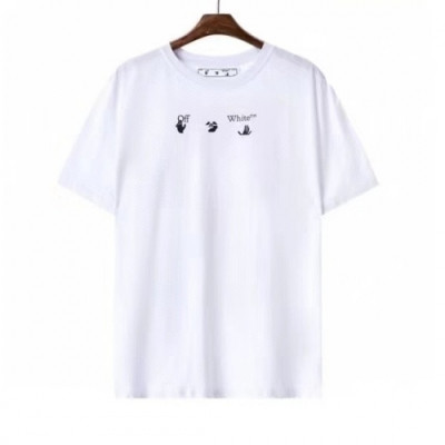 Off-white  Mm/Wm Printing Logo Crew - neck Cotton Short Sleeved Tshirts White - 오프화이트 2021 남/녀 프린팅 로고 코튼 반팔티 Off0726x Size(s - xl) 화이트