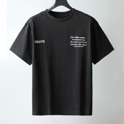 [굿템]Louis vuitton  Mm/Wm Logo Short Sleeved Tshirts Black - 루이비통 2021 남/녀 로고 반팔티 Lou02835x Size(s - xl) 블랙