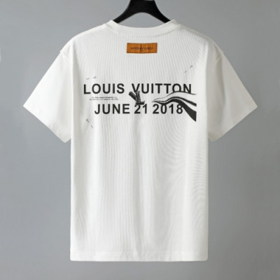 Louis vuitton  Mm/Wm Logo Short Sleeved Tshirts White - 루이비통 2021 남/녀 로고 반팔티 Lou02835x Size(s - xl) 화이트