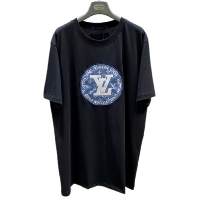 Louis vuitton  Mm/Wm Logo Short Sleeved Tshirts Black - 루이비통 2021 남/녀 로고 반팔티 Lou02840x Size(s - xl) 블랙