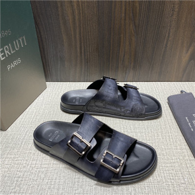 Berluti 2021 Men's Leather Mule,BERTS0242 - 벨루티 2021 남성용 레더 뮬,Size(240-270),그레이