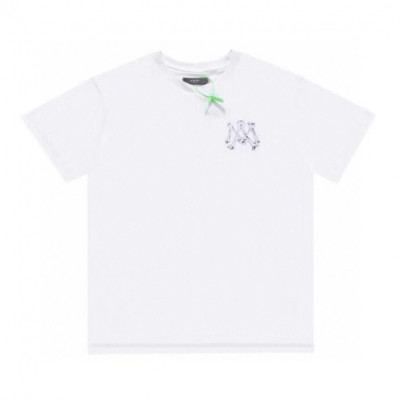 Amiri  Mm/Wm Logo Cotton Short Sleeved Tshirts White - 아미리 2021 남/녀 로고 코튼 반팔티 Ami0192x Size(s - xl) 화이트