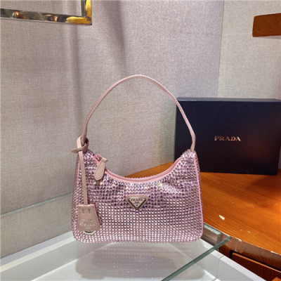 [프라다]Prada 2021 Women's Cubic Hobo Bag,23cm,1NE151,PRAB0413 - 프라다 2021 여성용 큐빅 호보백,23cm,핑크