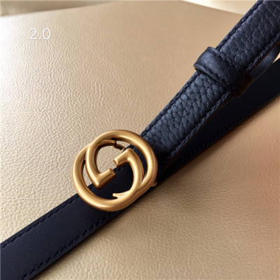 Gucci 2021 Women's Leather Belt,2.0cm,GUBT0169 - 구찌 2021 여성용 레더 벨트,2.0cm,블랙