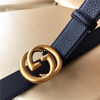 Gucci 2021 Women's Leather Belt,3.0cm,GUBT0170 - 구찌 2021 여성용 레더 벨트,3.0cm,블랙