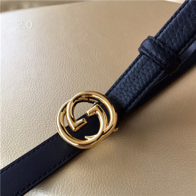 Gucci 2021 Women's Leather Belt,2.0cm,GUBT0173 - 구찌 2021 여성용 레더 벨트,2.0cm,블랙