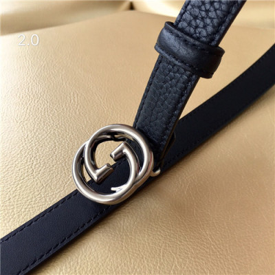 Gucci 2021 Women's Leather Belt,2.0cm,GUBT0177 - 구찌 2021 여성용 레더 벨트,2.0cm,블랙