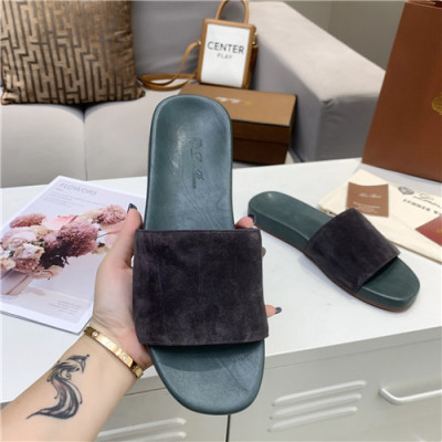 Loro Piana 2021 Men's Leather Slipper,LOROS0070 - 로로피아나 2021 남성용 레더 슬리퍼,Size(240-270),브라운