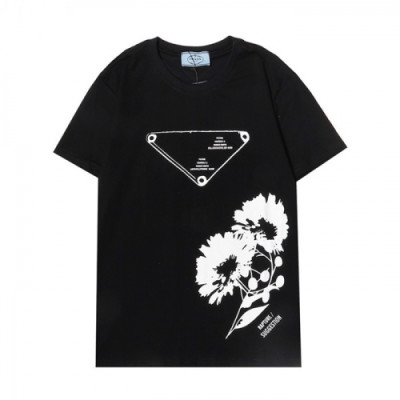 Prada  Mens Basic Logo Short Sleeved Tshirts Black - 프라다 2021 남성 베이직 로고 폴로 반팔티 Pra02260x Size(s - 2xl) 블랙