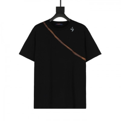 Louis vuitton  Mm/Wm Logo Short Sleeved Tshirts Black - 루이비통 2021 남/녀 로고 반팔티 Lou02867x Size(xs - l) 블랙