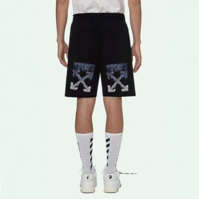 Off white  Mens Logo Casual Training Half Pants Black - 오프화이트 2021 남성 캐쥬얼 로고 트레이닝 반바지 Off0739x Size(xs - l) 블랙