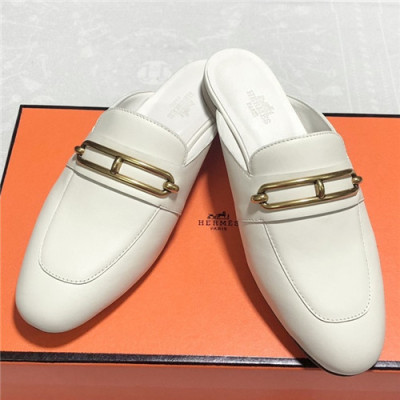 Hermes 2021 Women's Leather Mule,HERS0459 - 에르메스 2021  여성용 레더 뮬,Size(225-250),화이트