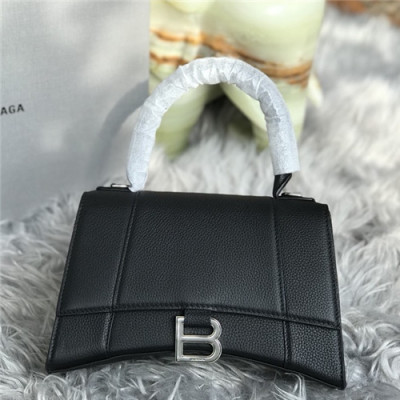 [시크한 숄더백]Balenciaga 2021 Women's Leather Tote Bag/Shoulder Bag,23cm,BGB0642 - 발렌시아가 2021 여성용 레더 토트백/숄더백,23cm,블랙