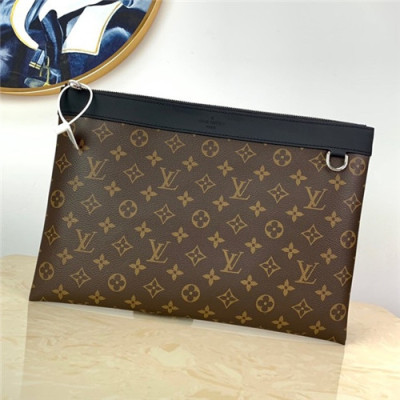 [루이비통]Louis Vuitton 2021 Men's Leather Clutch Bg,34cm,M69411,LOUB2360 - 루이비통 2021 남성용 레더 클러치,34cm,브라운