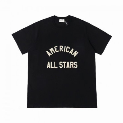 Fear of god  Mm/Wm Minimal Cotton Short Sleeved Tshirts Black - 피어오브갓 2021 남/녀 미니멀 코튼 반팔티 Fea0299x Size(s - 2xl) 블랙