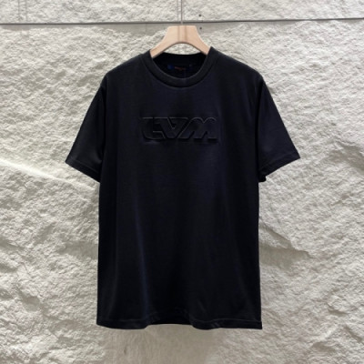 Louis vuitton  Mm/Wm Logo Short Sleeved Tshirts Black - 루이비통 2021 남/녀 로고 반팔티 Lou02914x Size(s - l) 블랙