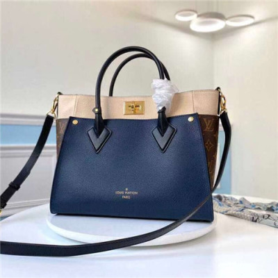 [럭셔리한]Louis Vuitton 2021 Women's Leather Tote Bag/Shoulder Bag,30.5cm,M53825,LOUB2390 - 루이비통 2021 여성용 레더 토트백/숄더백,30.5cm,네이비