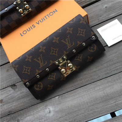 Louis Vuitton 2021 Women's Leather Wallet,21cm,N60535,LOUWT0517 - 루이비통 2021 여성용 레더 장지갑,21cm,브라운