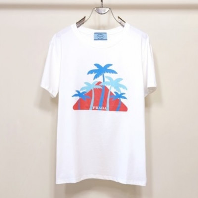 Prada  Mens Basic Logo Short Sleeved Tshirts White - 프라다 2021 남성 베이직 로고 폴로 반팔티 Pra02288x Size(s - 2xl) 화이트