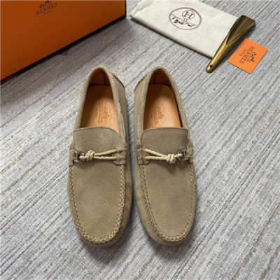 Hermes 2021 Men's Leather Loafer,HERS0473 - 에르메스 2021 남성용 레더 로퍼,Size(240-270),카키