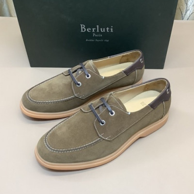 Berluti 2021 Men's Leather Derby Shoes,BERTS0261 - 벨루티 2021 남성용 레더 더비슈즈,Size(240-270),카키