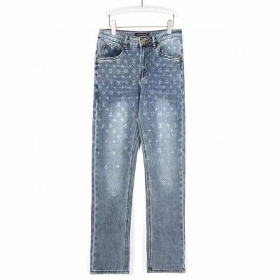 Louis vuitton  Mens Monogram Casual Pants Blue - 루이비통 2023 남성 모노그램 캐쥬얼 팬츠 Lou02963x Size(28 - 36) 블루