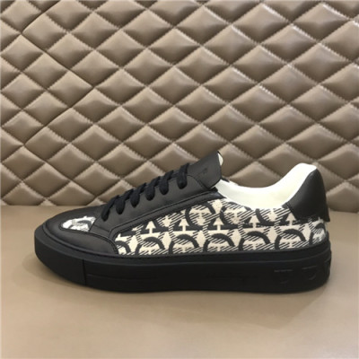 Salvatore Ferragamo 2021 Men's Leather Sneakers,FGMS0558 - 페라가모 2021 남성용 레더 스니커즈,Size(240-270),블랙