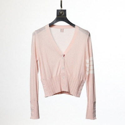 Thom Browne  Womens Strap V-neck Cardigan Pink - 톰브라운 2021 여성 스트랩 브이넥 가디건 Thom01279x Size(Free) 핑크