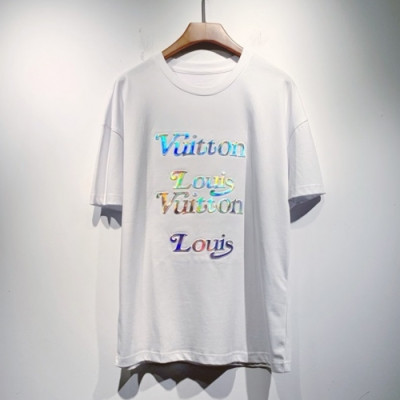 Louis vuitton  Mm/Wm Logo Short Sleeved Tshirts White - 루이비통 2021 남/녀 로고 반팔티 Lou03000x Size(s - 2xl) 화이트