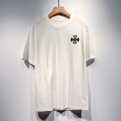 Chrome hearts  Mens Logo Casual Short Sleeved Tshirts White - 크롬하츠 2021 남성 로고 캐쥬얼 반팔티 Chr0388x Size(m - 2xl) 화이트