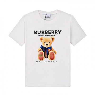 Burberry  Mm/Wm Logo Cotton Short Sleeved Tshirts White - 버버리 2021 남/녀 로고 코튼 반팔티 Bur04000x Size(xs - l) 화이트