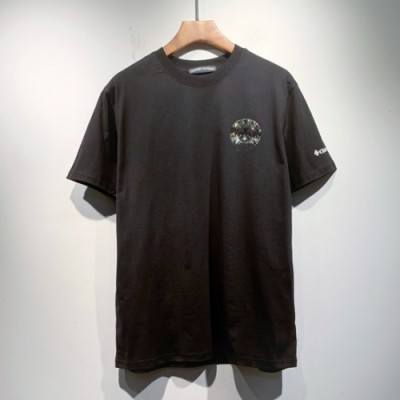 Chrome hearts  Mens Logo Casual Short Sleeved Tshirts Black - 크롬하츠 2021 남성 로고 캐쥬얼 반팔티 Chr0390x Size(m - 2xl) 블랙