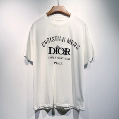 Dior  Mm/Wm Casual Crew-neck Short Sleeved Tshirts White - 디올 2021 남/녀 캐쥬얼 크루넥 반팔티 Dio01290x Size(s - 2xl) 화이트