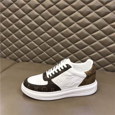 Louis Vuitton 2021 Men's Leather Sneakers,LOUS2110 - 루이비통 2021 남성용 레더 스니커즈,Size(240-270),화이트