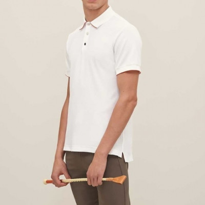 [유니크]Hermes  Mens Crew-neck Short Sleeved Tshirts White - 에르메스 2021 남성 크루넥 반팔티 Her0661x Size(m - 3xl) 화이트