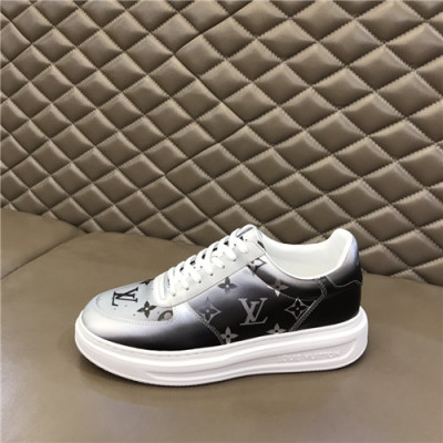 Louis Vuitton 2021 Men's Leather Sneakers,LOUS2121 - 루이비통 2021 남성용 레더 스니커즈,Size(240-270),블랙