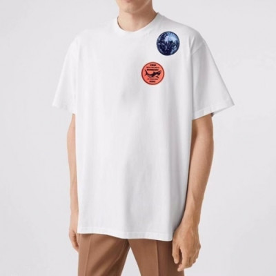 Burberry  Mm/Wm Logo Cotton Short Sleeved Tshirts White - 버버리 2021 남/녀 로고 코튼 반팔티 Bur04005x Size(s - xl) 화이트