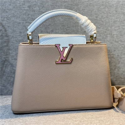 [럭셔리한]Louis Vuitton 2021 Women's Leather Tote Bag/Shoulder Bag,27cm,M99676,LOUB2415 - 루이비통 2021 여성용 레더 토트백/숄더백,27cm,베이지