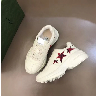 Gucci 2021 Mm/Wm Leather Sneakers,GUCS1562 - 구찌 2021 남여공용 레더 스니커즈,Size(225-270),화이트