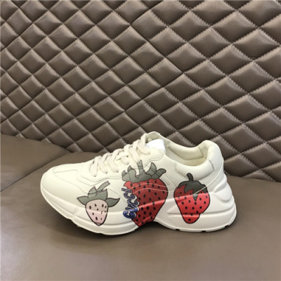 Gucci 2021 Mm/Wm Leather Sneakers,GUCS1569 - 구찌 2021 남여공용 레더 스니커즈,Size(225-270),화이트