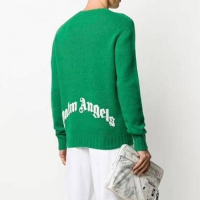 Palm Angels  Mens Logo Crew-neck Sweaters Green - 팜 엔젤스 2021 남성 로고 크루넥 스웨터 Pam0313x Size(s - 2xl) 그린