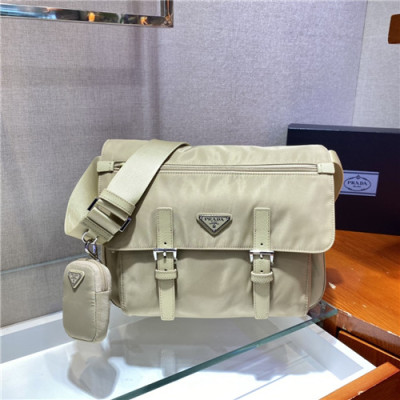 [프라다]Prada 2021 Women's Nylon Cross Bag,30cm,1BD671,PRAB0436 - 프라다 2021 여성용 나일론 크로스백,30cm,베이지