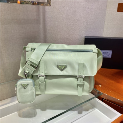 [프라다]Prada 2021 Women's Nylon Cross Bag,30cm,1BD671,PRAB0438 - 프라다 2021 여성용 나일론 크로스백,30cm,그린