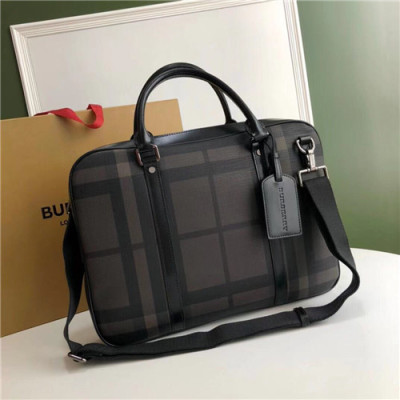 [버버리]Burberry 2021 Men's Leather Business,38cm,BURB0560 - 버버리 2021 남성용 레더 서류가방,38cm,카키