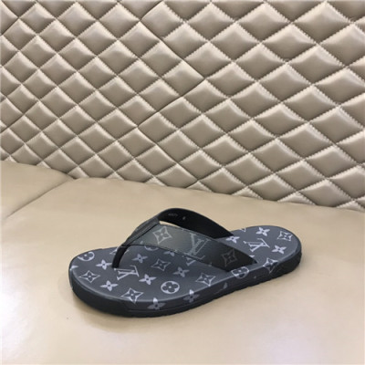 Louis Vuitton 2021  Men's Leather SlipperLOUS2150 - 루이비통 2021  남성용 레더 슬리퍼,Size(240-270),블랙