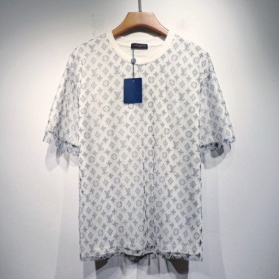 Louis vuitton  Mm/Wm Logo Short Sleeved Tshirts White - 루이비통 2021 남/녀 로고 반팔티 Lou03347x Size(s - 2xl) 화이트